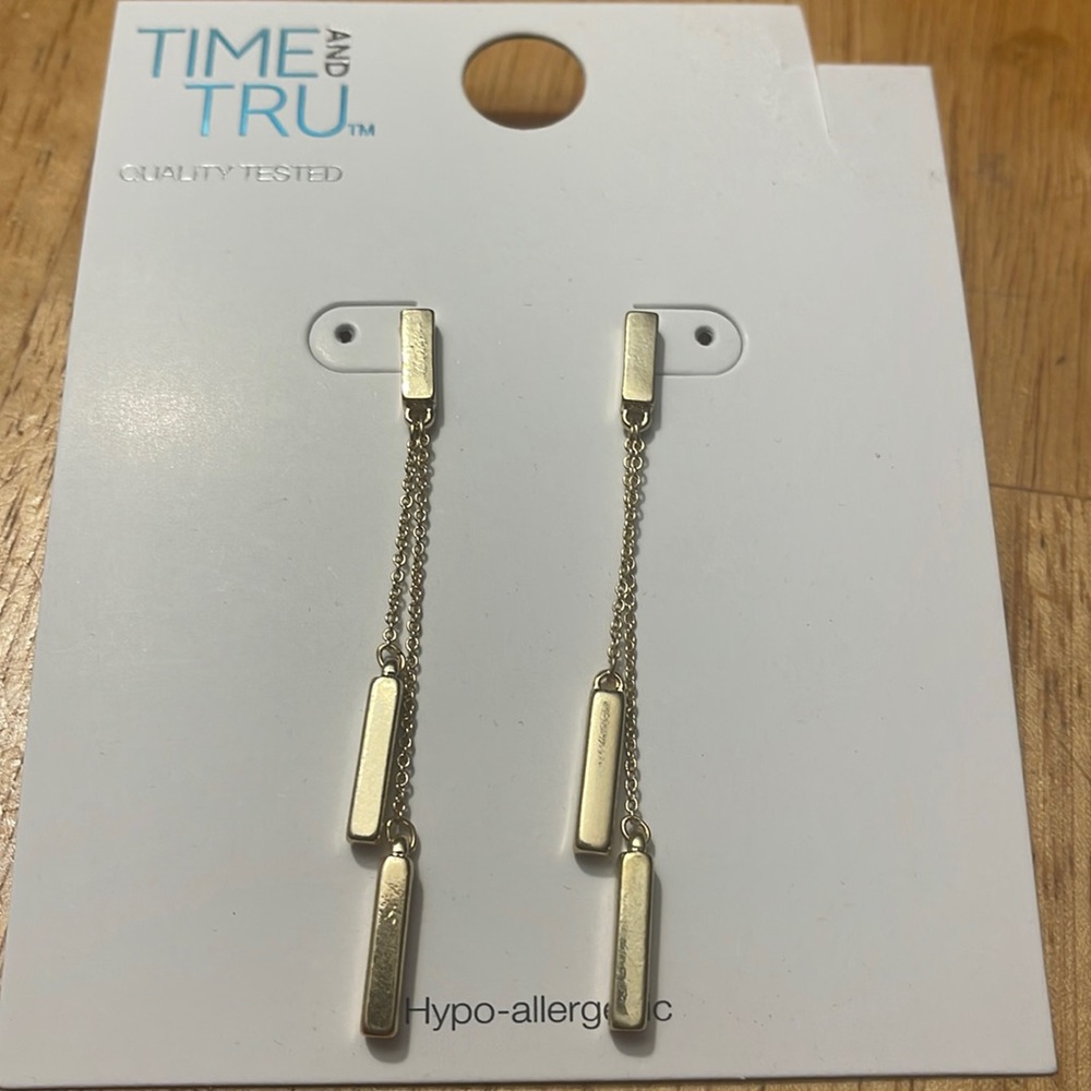 Long Gold earrings
